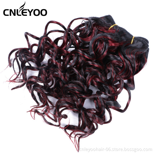 Special wholesale high quality bundled 8 inch synthetic fiber braided curly headband wig